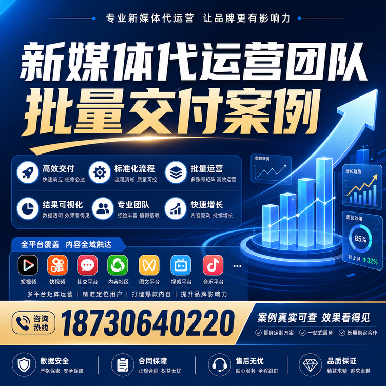 普洱代运营公司多客户账号批量高效交付案例