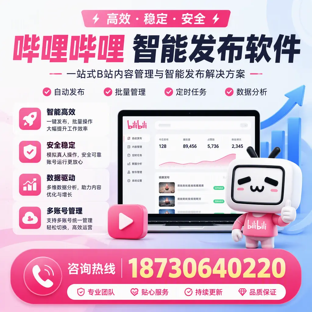 哔哩哔哩智能发布软件适用场景分析：在 普洱 的最佳实践